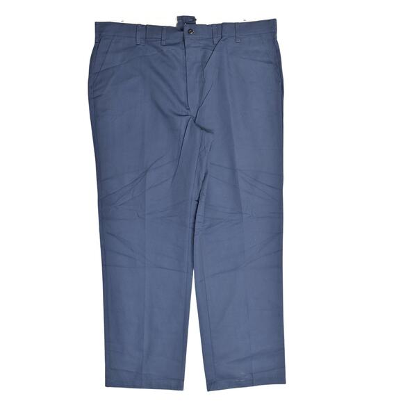 Red Kap Men's Size 46x34 Blue Polyester Blend Work Pants Straight Zip Solid - Picture 1 of 9